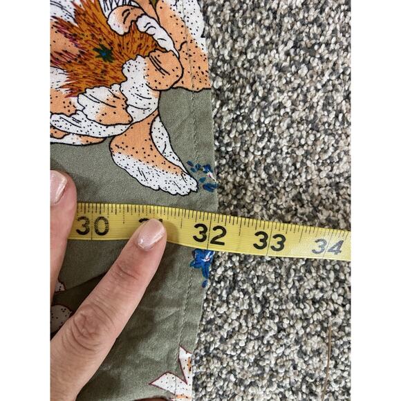 Women's Lascana Flowy Flared Sleeve Shirt Dress Sage Green Floral Size 12/14 - Picture 7 of 8